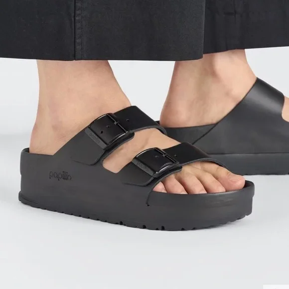 Birkenstock Papillio Arizona platform exquisite leather 39 medium/narrow 8.5 - Picture 1 of 10